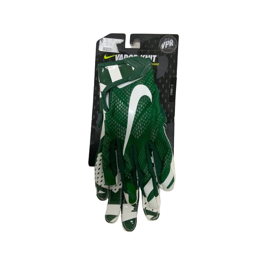Nike Vapor Jet 7.0 Football Gloves Mens Green/White Lightweight Grip